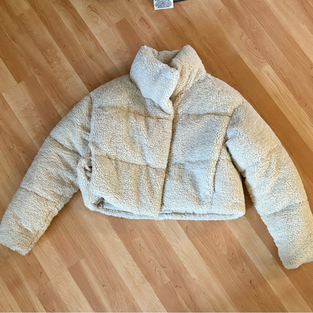 Zara Cream Fleece Jacket